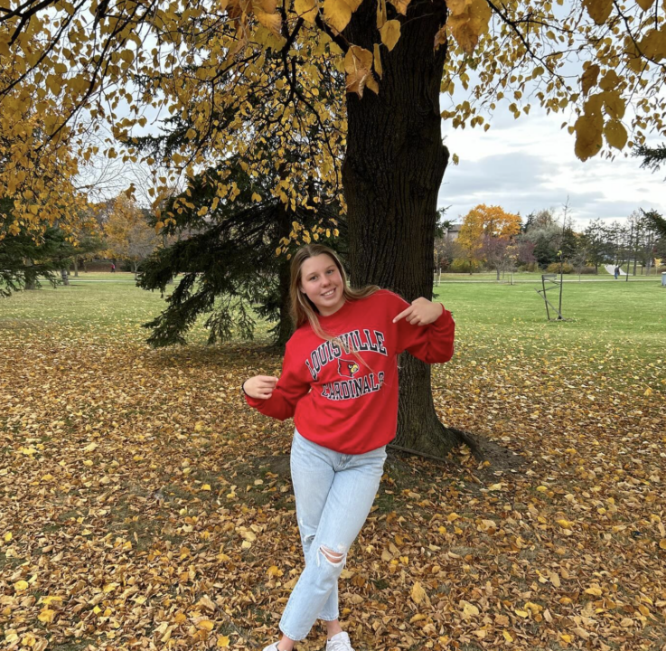 Maya Bezanson of Team Canada will Swim For The Louisville Cardinals Next Fall